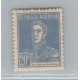 ARGENTINA 1927 GJ 631 ESTAMPILLA FILIGRANA AHORRO POSTAL LA MAS RARA DE LA SERIE NUEVA CON GOMA HERMOSA CALIDAD U$ 50